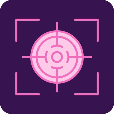 Hedef. Web simgesi basit illüstrasyon