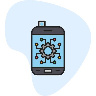 Otomatik ağ simgesi vektör illüstrasyonu 