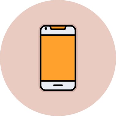 Akıllı telefon. Web simgesi basit illüstrasyon