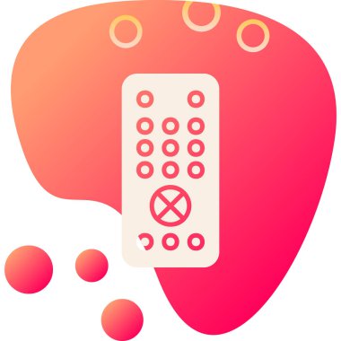 Uzaktan kumanda simge vektör çizim