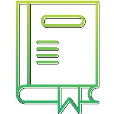 kitap web simgesi, vektör illüstrasyonu 