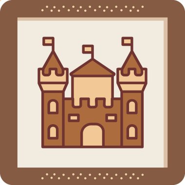 Castle vektör resimleme tasarımı