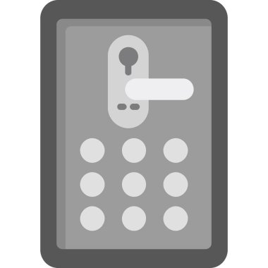 Akıllı kilit. Web simgesi basit illüstrasyon