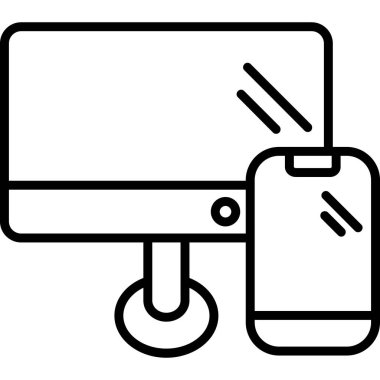 İlgili Basit Simge, Vektör İllüstrasyonu