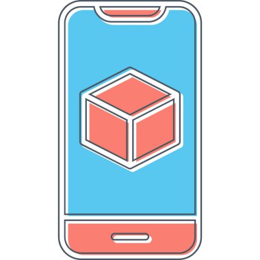 Görüntüde Artırılmış Gerçeklik simgesine sahip akıllı telefon 