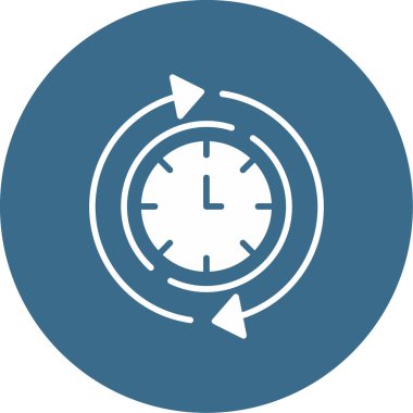 Her zamanki gibi. Web simgesi basit illüstrasyon