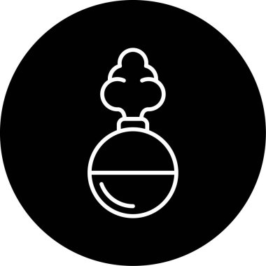 Bir duman bombası simgesinin vektör çizimi