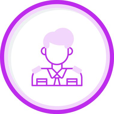  Gümrük Temsilcisi simgesi, vektör illüstrasyonu basit tasarım