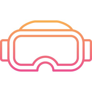 Gözlükler. Web simgesi basit illüstrasyon