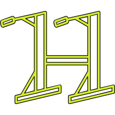 dip çubuğu vektör simgesinin özet çizimi