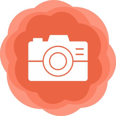 kamera simgesi vektör illüstrasyonu 