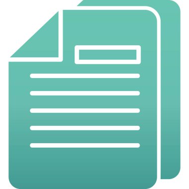 Belgeler. Web simgesi basit illüstrasyon