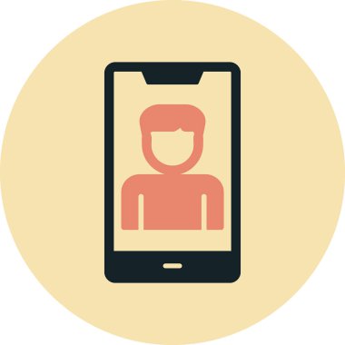 Smartphone web simgesi, vektör çizim 