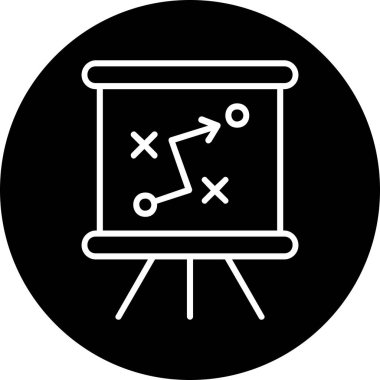 Strateji Simgesi Vektör illüstrasyonu 