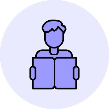 Web simgesi vektör illüstrasyonu öğreniliyor 