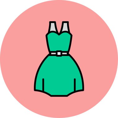 Elbise. Web simgesi basit illüstrasyon 