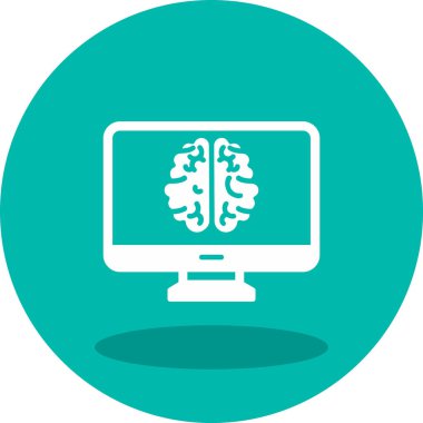 bilgisayar ekranı simgesi, vektör illüstrasyonu basit tasarım