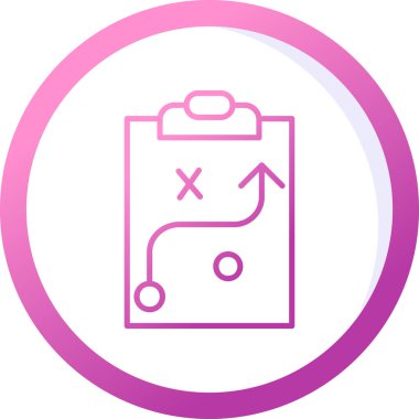 Strateji Simgesi Vektör illüstrasyonu 