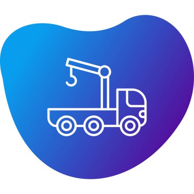 Kamyon. Web simgesi basit illüstrasyon 