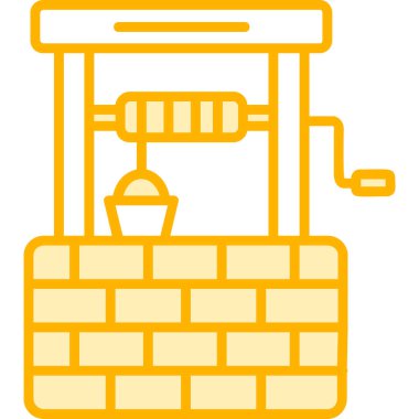 su kuyusu ikonu vektör illüstrasyonu