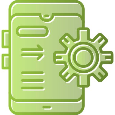 Mobil Ayarlar ikon vektör çizimi