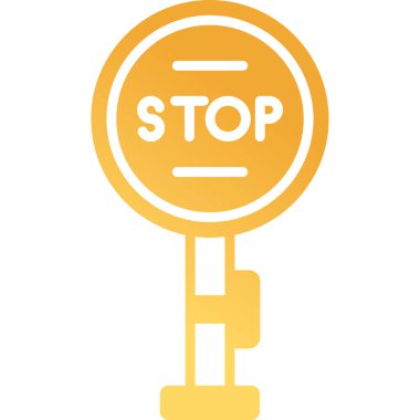 dur işareti vektör illüstrasyon tasarımı 