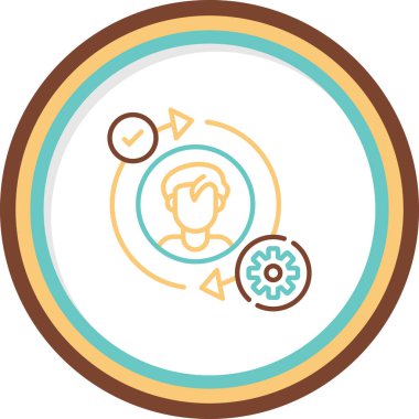 Karar Web simgesi vektör illüstrasyonu oluşturma