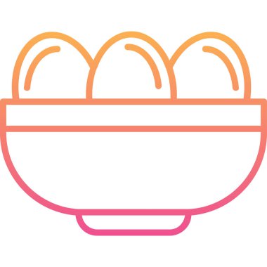 Kavanozda haşlanmış yumurta. Web simgesi basit illüstrasyon