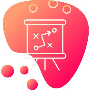 Strateji Simgesi Vektör illüstrasyonu 