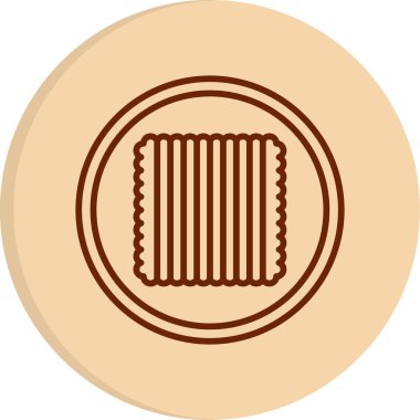 Tekstil web simgesi vektör illüstrasyonu