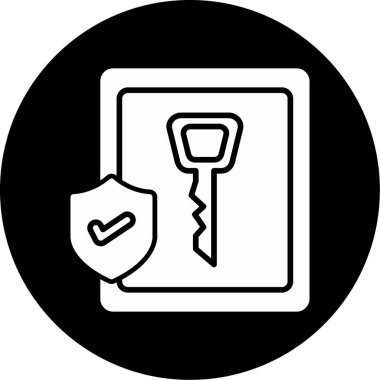 Güvenli simgenin vektör illüstrasyonu 