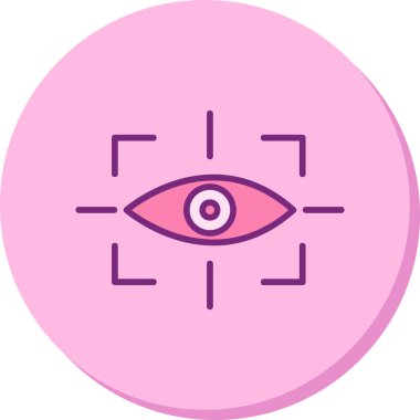 vizyon web simgesi, vektör illüstrasyonu 