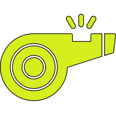 Web tasarımı için ıslık simgesi, vektör illüstrasyonu 