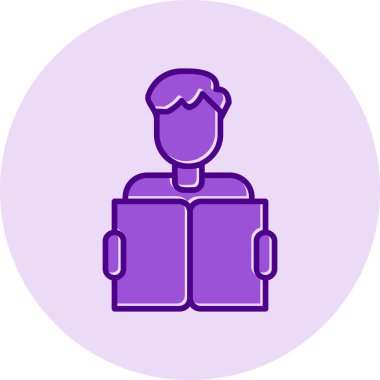 Web simgesi vektör illüstrasyonu öğreniliyor 