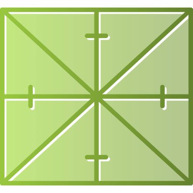 origami simgesi, web basit illüstrasyonu