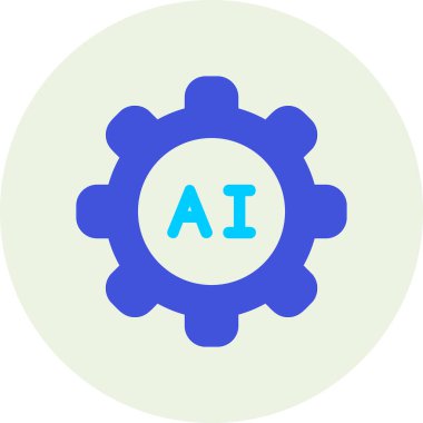 Ai Ayarları web simgesi, vektör illüstrasyonu 