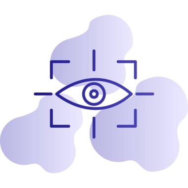 vizyon web simgesi, vektör illüstrasyonu 