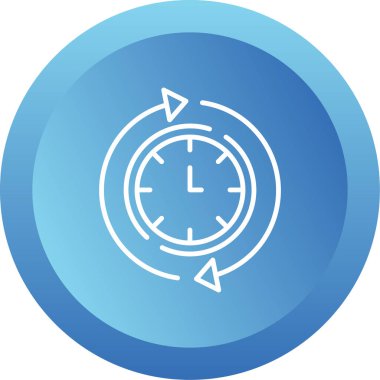 Her zamanki gibi. Web simgesi basit illüstrasyon