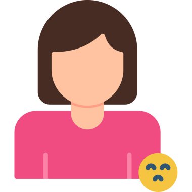 Kadın. Web simgesi basit tasarım 