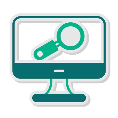 seo modern simgesinin vektör illüstrasyonu 