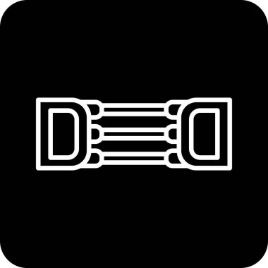 Göğüs açıcı simgesinin web illüstrasyonu