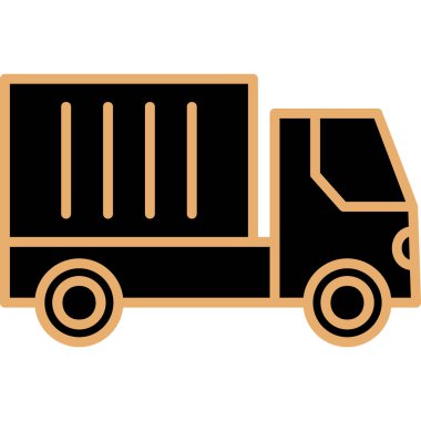 Kamyon. Web simgesi basit illüstrasyon 