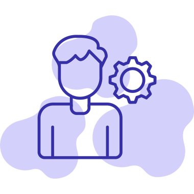 kişisel beceri simgesi, vektör illüstrasyonu basit tasarım