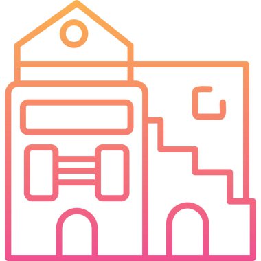 vektör evi oluşturma simgesi, modern tasarım illüstrasyonu 