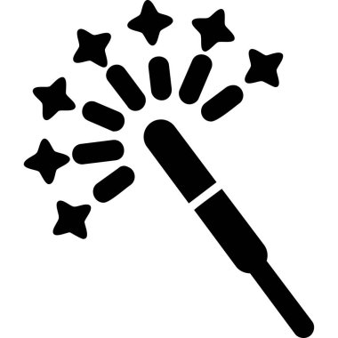 Havai fişek. Web simgesi basit illüstrasyon                           