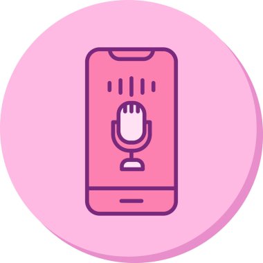 ses kontrolü, mikrofon web simgesi, basit vektör illüstrasyonu 