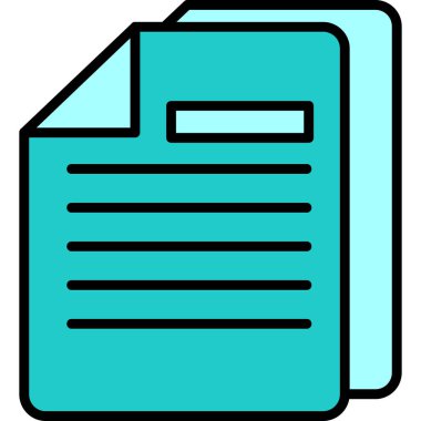 Belgeler. Web simgesi basit illüstrasyon