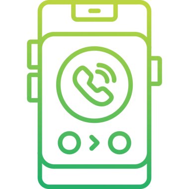 telefon arama simgesi, vektör illüstrasyonu basit tasarım