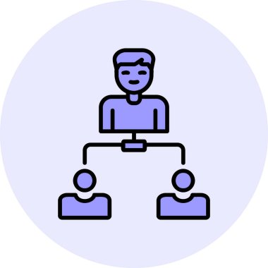 Hiyerarşi web simgesi basit illüstrasyon