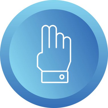 parmak simgesi vektör illüstrasyonu